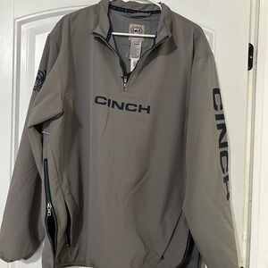 Cinch Men's Gray Jacket Windbreaker Medium NWT